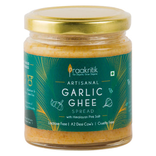 Praakritik Artisanal Garlic Ghee Spread With Himalayan Pink Salt 200 g