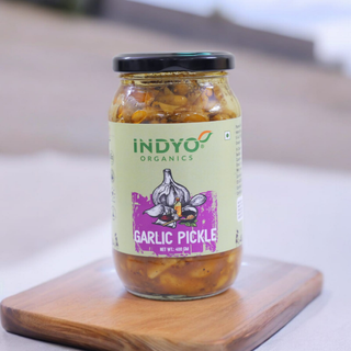 Indyo Organic Garlic Pickle 400g