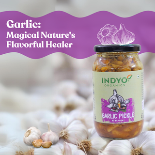 Indyo Organic Garlic Pickle 400g