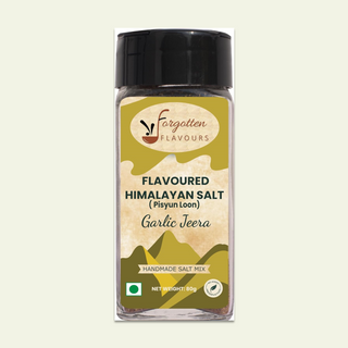 Forgotten Flavours Himalayan Flavoured Salts (Pahadi Namak) Seasoning | Garlic Jeera Salt 80g