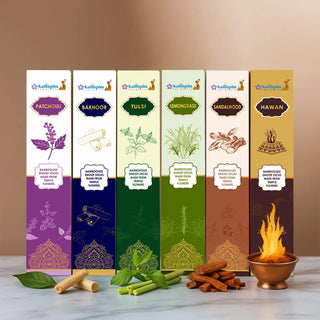 kailapira Agarbatti Aromatherapy Series Incense Sticks Pack of 6 Premium Dhoop Batti 20×6U