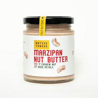 Native Tongue Marzipan Butter with Cashew Nut and Rose Petals 200g