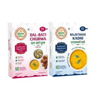 Oran Foods Dal Bati Churma (Combo) & Rajasthani Kadhi 725gm