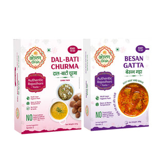 Oran Foods Dal Bati Churma (Combo) & Besan Gatta 725gm