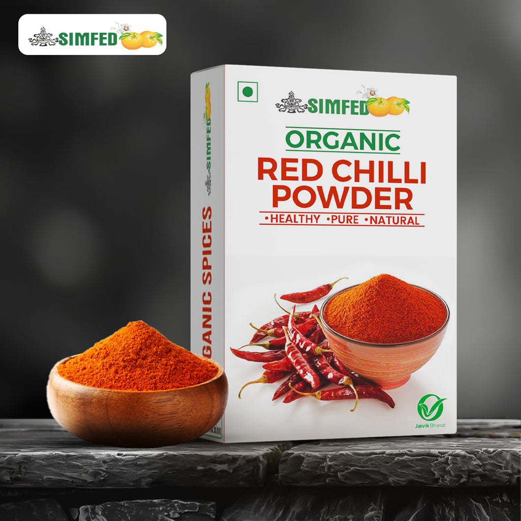 SIMFED Organic Red Chilli Powder 100g – One India Organic