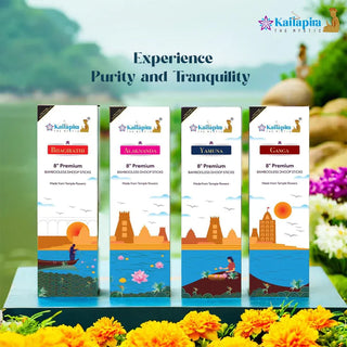 kailapira Agarbatti River Series Pack of 4 Premium Dhoop Batti, Incense Sticks 20×4U