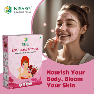 Nisarg Rose Petals Powder 100g