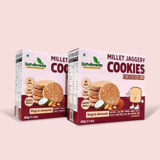 Satvikveda Ragi Almonds Cookies 200g