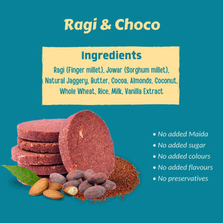 Satvikveda Ragi Choco Cookies 200g