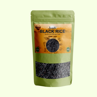 Organic Aromatic Black rice 2lbs / 950g (Chak-Hao Sticky Manipuri Rice)