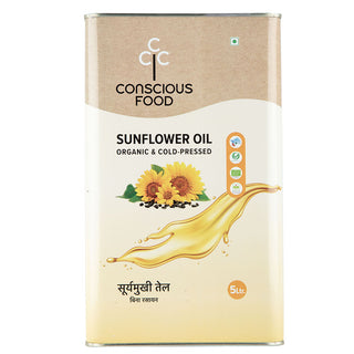 Sunflower Oil Cold Pressed 5ltr Organic