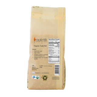 Praakritik Organic Tuvar Dal 500 G