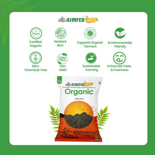 SIMFED Organic Urad Dal Whole 500g / 1kg