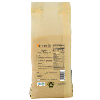 Praakritik Organic Yellow Moong Dal 500 G