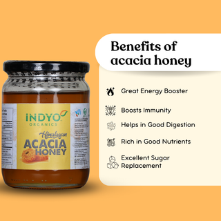 Indyo Organic Acacia Honey 500g