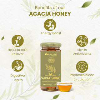 Sanjeevani Organic 100% Natural Acacia Honey 300g