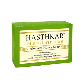 Hasthkar Handmades Glycerine Natural Aloevera honey Soap 100Gm