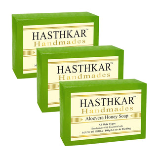 Hasthkar Handmades Glycerine Natural Aloevera honey Soap 100Gm