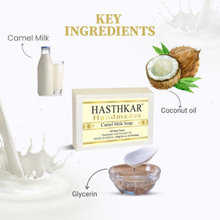 Hasthkar Handmades Glycerine Natural Camel milk Soap 125Gm