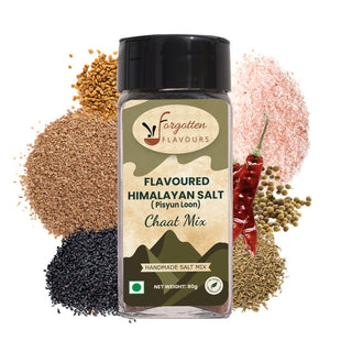 Forgotten Flavours Himalayan Flavoured Salts (Pahadi Namak) Seasoning | Chaat Mix Salt 80g