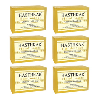 Hasthkar Handmades Glycerine Natural Chandan haldi Soap 125Gm