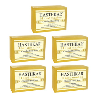 Hasthkar Handmades Glycerine Natural Chandan haldi Soap 125Gm