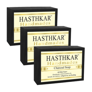 Hasthkar Handmades Glycerine Natural Charcoal Soap 125Gm