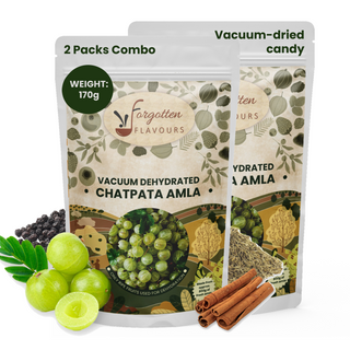 Forgotten Flavours Vacuum Dried Chatpata Amla Candy | Healthy Snack 180g