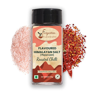 Forgotten Flavours Himalayan Flavoured Salts (Pahadi Namak) Seasoning | Roasted Chilli Salt 80g