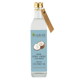 Praakritik Organic Cold Pressed Extra Virgin Coconut Oil 500 ml