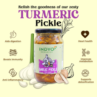 Indyo Organic Garlic Pickle 400g