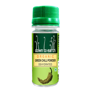 Down to Earth Dehydrated Green Chili Powder