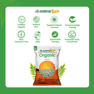 SIMFED Organic Green Pea 500grm