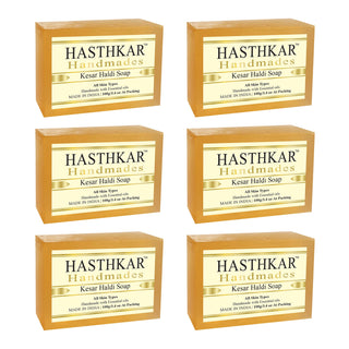 Hasthkar Handmades Glycerine Natural Kesar haldi Soap 100Gm