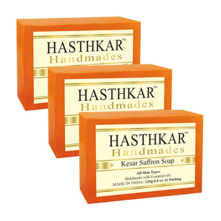 Hasthkar Handmades Glycerine Natural kesar saffron Soap 125Gm