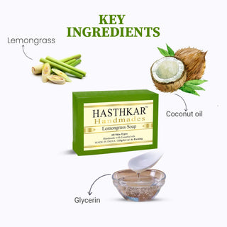 Hasthkar Handmades Glycerine Natural Lemon grass Soap 125Gm