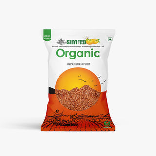 SIMFED Organic  Masoor Whole 500g / 1kg