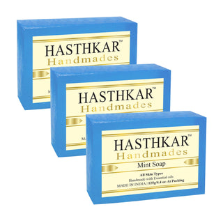 Hasthkar Handmades Glycerine Natural Mint Soap 125Gm