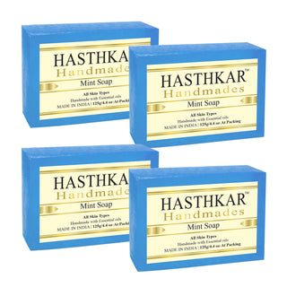 Hasthkar Handmades Glycerine Natural Mint Soap 125Gm