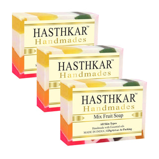 Hasthkar Handmades Glycerine Natural Mix fruit Soap 125Gm