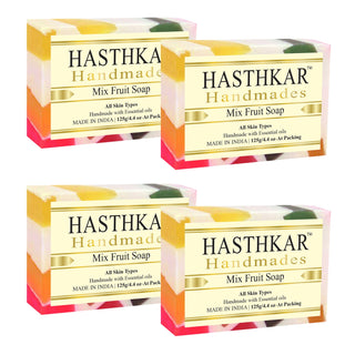 Hasthkar Handmades Glycerine Natural Mix fruit Soap 125Gm