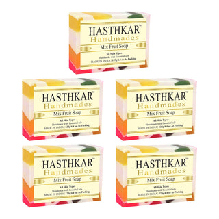 Hasthkar Handmades Glycerine Natural Mix fruit Soap 125Gm