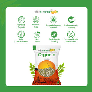 SIMFED Organic  Moong Dal Chilka 500g / 1kg