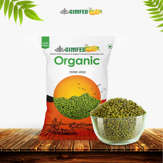 SIMFED Organic  Moong Whole 500g / 1kg