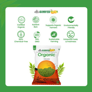 SIMFED Organic  Moong Whole 500g / 1kg