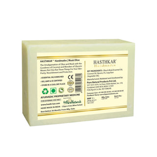 Hasthkar handmades musk oilve bathing soap men women clean skin 