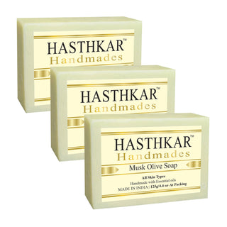 Hasthkar Handmades Glycerine Natural Musk olive Soap 125Gm