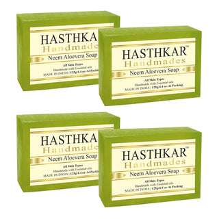 Hasthkar Handmades Glycerine Natural Neem aloevera Soap 125Gm