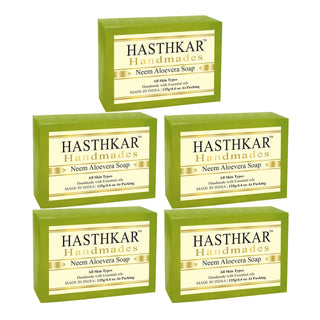 Hasthkar Handmades Glycerine Natural Neem aloevera Soap 125Gm