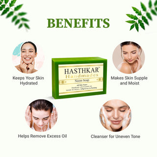 Hasthkar handmades neem bathing soap men women clean and glowing skin